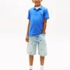 Kinder-Polohemd mit durchgehendem Flaggenprint Kinder-Polohemd mit durchgehendem Flaggenprint
