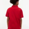 Kinder-Polohemd mit Farbblock-Flaggenmuster aus Stretch Kinder-Polohemd mit Farbblock-Flaggenmuster aus Stretch