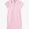 Kinder-Polokleid mit durchgehendem Blumenprint