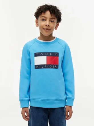 Kinder-Raglan-Sweatshirt mit Tommy-Flag-Logo
