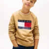 Kinder-Raglan-Sweatshirt mit Tommy-Flag-Logo Kinder-Raglan-Sweatshirt mit Tommy-Flag-Logo