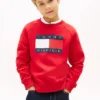 Kinder-Raglan-Sweatshirt mit Tommy-Flag-Logo Kinder-Raglan-Sweatshirt mit Tommy-Flag-Logo