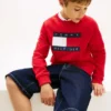 Kinder-Raglan-Sweatshirt mit Tommy-Flag-Logo Kinder-Raglan-Sweatshirt mit Tommy-Flag-Logo