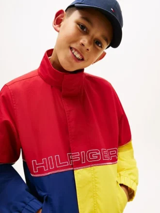Kinder-Regatta-Jacke mit Farbblock-Design