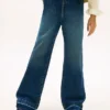 Kinder-Stretch-Jeans mit weitem Bein