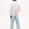 Kinder-Stretch-Oxfordhemd mit gemischten Streifen Kinder-Stretch-Oxfordhemd mit gemischten Streifen