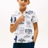 Kinder-Stretch-Polo mit durchgehendem Logo Kinder-Stretch-Polo mit durchgehendem Logo