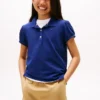 Kinder-Stretch-Polo mit Puffärmeln Kinder-Stretch-Polo mit Puffärmeln