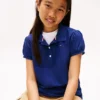 Kinder-Stretch-Polo mit Puffärmeln Kinder-Stretch-Polo mit Puffärmeln