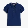 Kinder-Stretch-Polo mit Puffärmeln Kinder-Stretch-Polo mit Puffärmeln