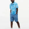 Kinder-Stretch-Polo mit tropischem Print Kinder-Stretch-Polo mit tropischem Print
