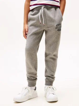 Kinder-Sweathose aus gebürstetem Fleece im College-Stil