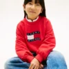 Kinder-Sweatshirt mit gewelltem Flaggenlogo Kinder-Sweatshirt mit gewelltem Flaggenlogo