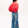 Kinder-Sweatshirt mit gewelltem Flaggenlogo Kinder-Sweatshirt mit gewelltem Flaggenlogo