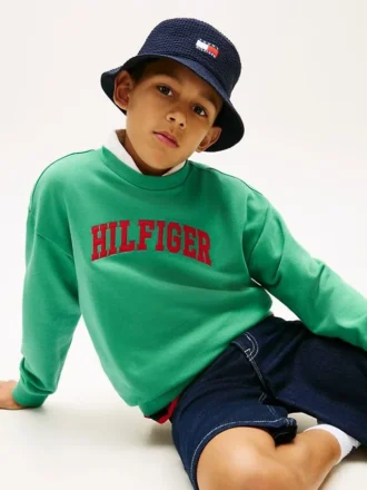 Kinder-Sweatshirt mit Varsity-Logo