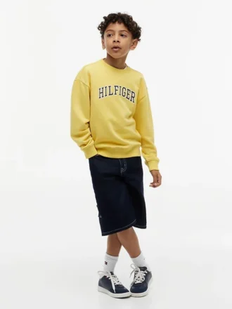 Kinder-Sweatshirt mit Varsity-Logo