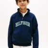 Kinder-Sweatshirt mit Viertelreißverschluss Kinder-Sweatshirt mit Viertelreißverschluss