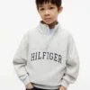 Kinder-Sweatshirt mit Viertelreißverschluss Kinder-Sweatshirt mit Viertelreißverschluss