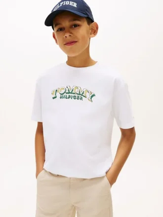 Kinder-T-Shirt mit 3D-Logo-Grafik