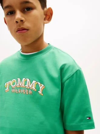 Kinder-T-Shirt mit 3D-Logo-Grafik