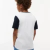 Kinder-T-Shirt mit Farbblock- und Flaggenstreifen Kinder-T-Shirt mit Farbblock- und Flaggenstreifen