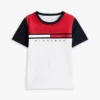 Kinder-T-Shirt mit Farbblock- und Flaggenstreifen Kinder-T-Shirt mit Farbblock- und Flaggenstreifen