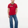 Kinder-T-Shirt mit Flaggenstreifen-Logo Kinder-T-Shirt mit Flaggenstreifen-Logo