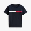 Kinder-T-Shirt mit Flaggenstreifen-Logo Kinder-T-Shirt mit Flaggenstreifen-Logo