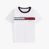 Kinder-T-Shirt mit Flaggenstreifen-Logo Kinder-T-Shirt mit Flaggenstreifen-Logo