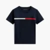 Kinder-T-Shirt mit Flaggenstreifen-Logo Kinder-T-Shirt mit Flaggenstreifen-Logo