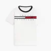 Kinder-T-Shirt mit Flaggenstreifen-Logo Kinder-T-Shirt mit Flaggenstreifen-Logo