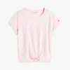 Kinder-T-Shirt mit Hilfiger-Logo und Krawatten vorne Kinder-T-Shirt mit Hilfiger-Logo und Krawatten vorne