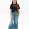 Kinder-T-Shirt mit mehrfarbigem Hilfiger-Logo Kinder-T-Shirt mit mehrfarbigem Hilfiger-Logo