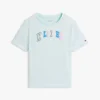 Kinder-T-Shirt mit mehrfarbigem Hilfiger-Logo Kinder-T-Shirt mit mehrfarbigem Hilfiger-Logo