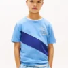 Kinder-T-Shirt mit Monogramm und Streifen Kinder-T-Shirt mit Monogramm und Streifen