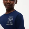 Kinder-T-Shirt mit Monogramm und Streifen Kinder-T-Shirt mit Monogramm und Streifen