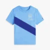 Kinder-T-Shirt mit Monogramm und Streifen Kinder-T-Shirt mit Monogramm und Streifen