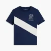 Kinder-T-Shirt mit Monogramm und Streifen Kinder-T-Shirt mit Monogramm und Streifen