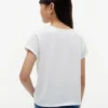 Kinder-T-Shirt mit Muschelmotiv und Bindeband vorne