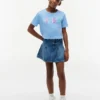 Kinder-T-Shirt mit Pailletten und Hilfiger-Logo Kinder-T-Shirt mit Pailletten und Hilfiger-Logo