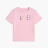 Kinder-T-Shirt mit Pailletten und Hilfiger-Logo Kinder-T-Shirt mit Pailletten und Hilfiger-Logo