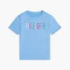 Kinder-T-Shirt mit Pailletten und Hilfiger-Logo Kinder-T-Shirt mit Pailletten und Hilfiger-Logo