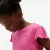 Kinder-T-Shirt mit Rüschen an den Ärmeln