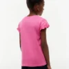 Kinder-T-Shirt mit Rüschen an den Ärmeln