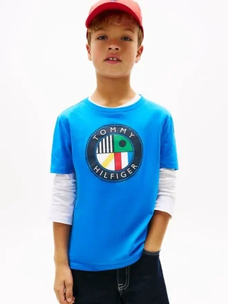 Kinder-T-Shirt mit Segel-Kreis-Logo