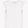 Kinder-T-Shirt mit Stickerei und Lochstickerei