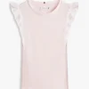 Kinder-T-Shirt mit Stickerei und Lochstickerei