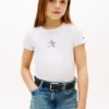 Kinder-T-Shirt mit Strass-Stern-Flagge Kinder-T-Shirt mit Strass-Stern-Flagge