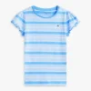 Kinder-T-Shirt mit Streifen und Rüschen an den Ärmeln
