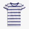 Kinder-T-Shirt mit Streifen und Rüschen an den Ärmeln